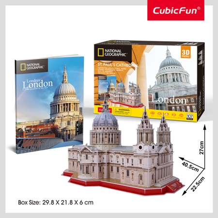 Пазл CubicFun Собор Святого Павла 107 дет 3D