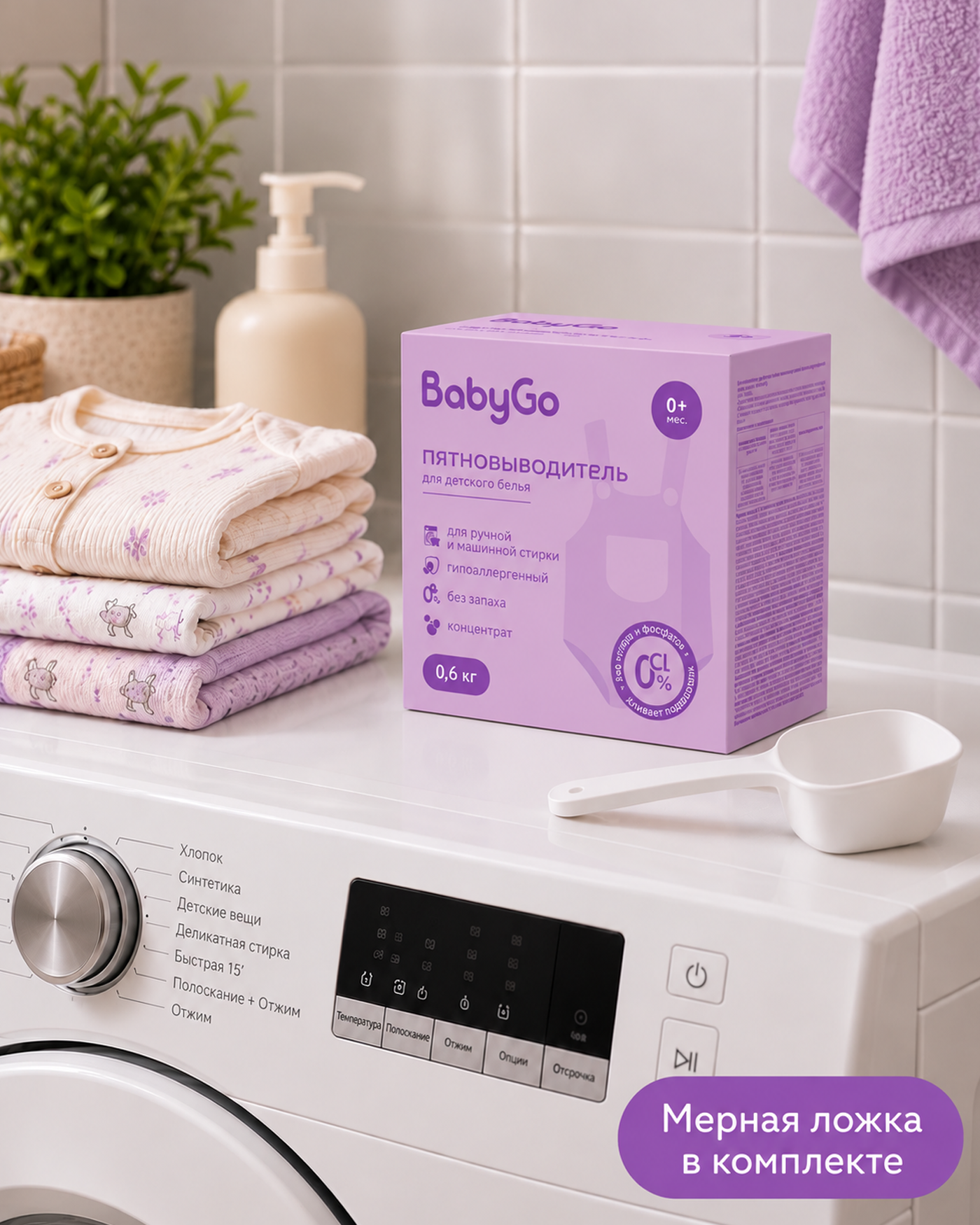 Пятновыводитель BabyGo Гипоаллергенный 0.6 кг - фото 4