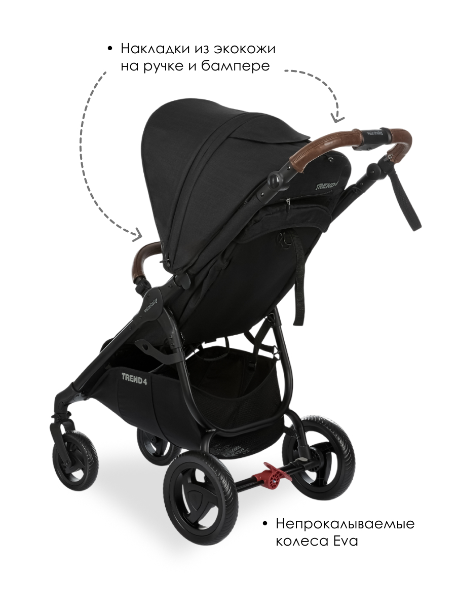 Коляска прогулочная Valco baby Snap Trend / Night черный - фото 7