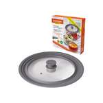 Крышка для сковороды DASWERK кастрюли посуды универсальная 3 размера 22-24-26см