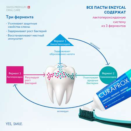 Зубная паста Curaprox без фтора без отдушки