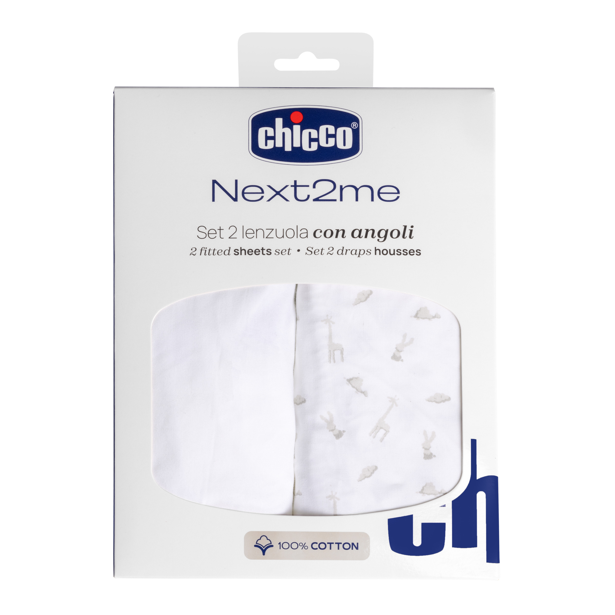 Комплект постельного белья Chicco N2M 2 простыни 2 предм. - фото 1