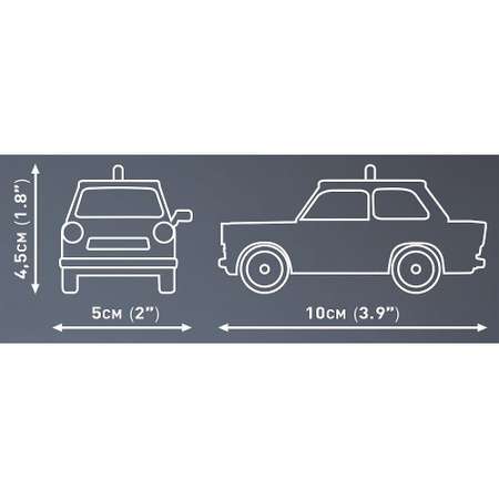 Конструктор COBI Автомобиль Trabant блочный