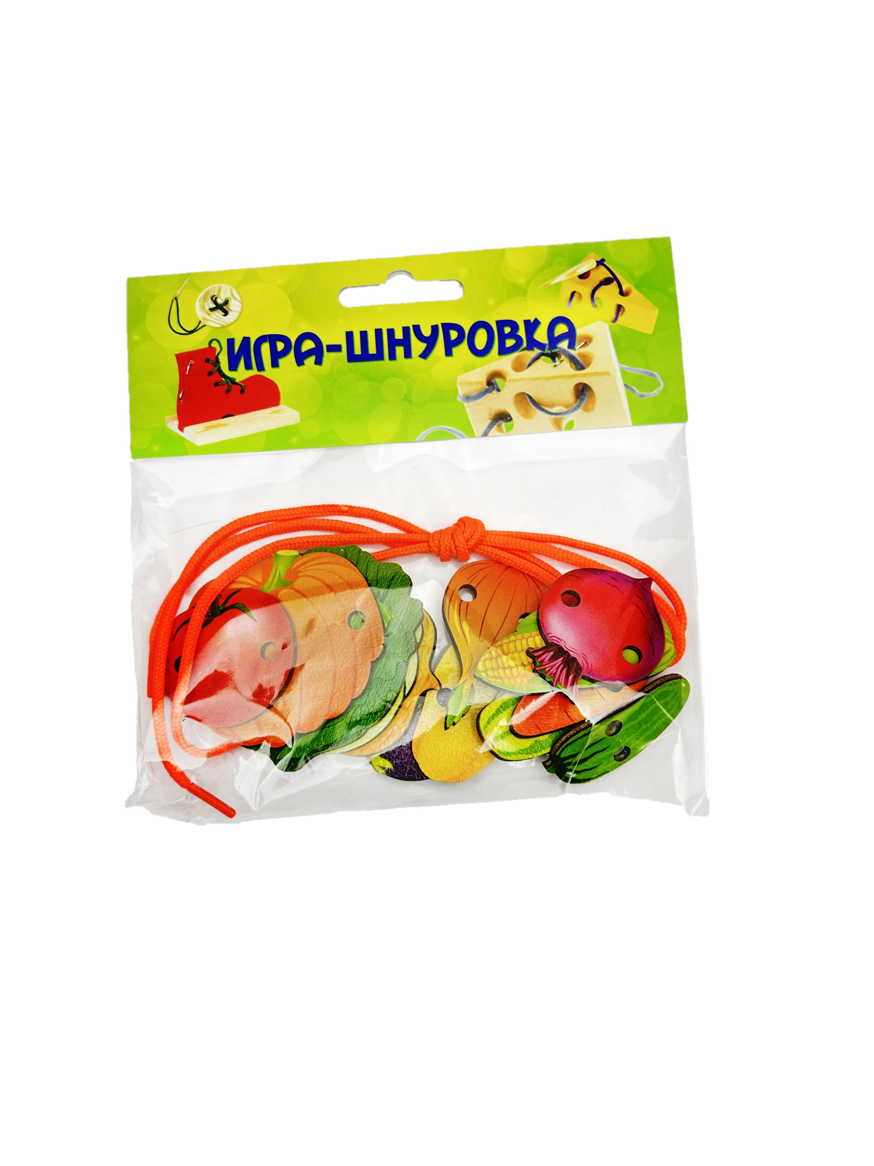 Игрушка Нескучные игры шнуровка Овощи - фото 2