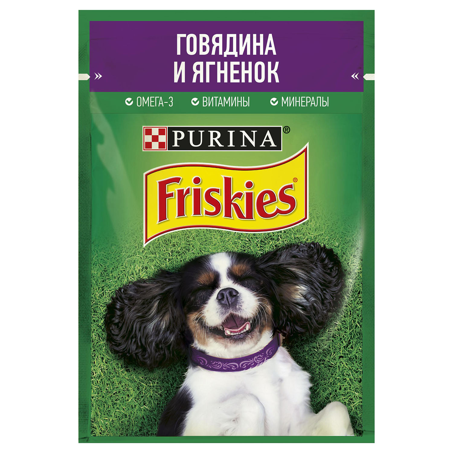 Корм для собак Friskies говядина-ягненок пауч 85г - фото 1
