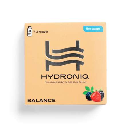 Полезный растворимый напиток Hydroniq Balance Клубника