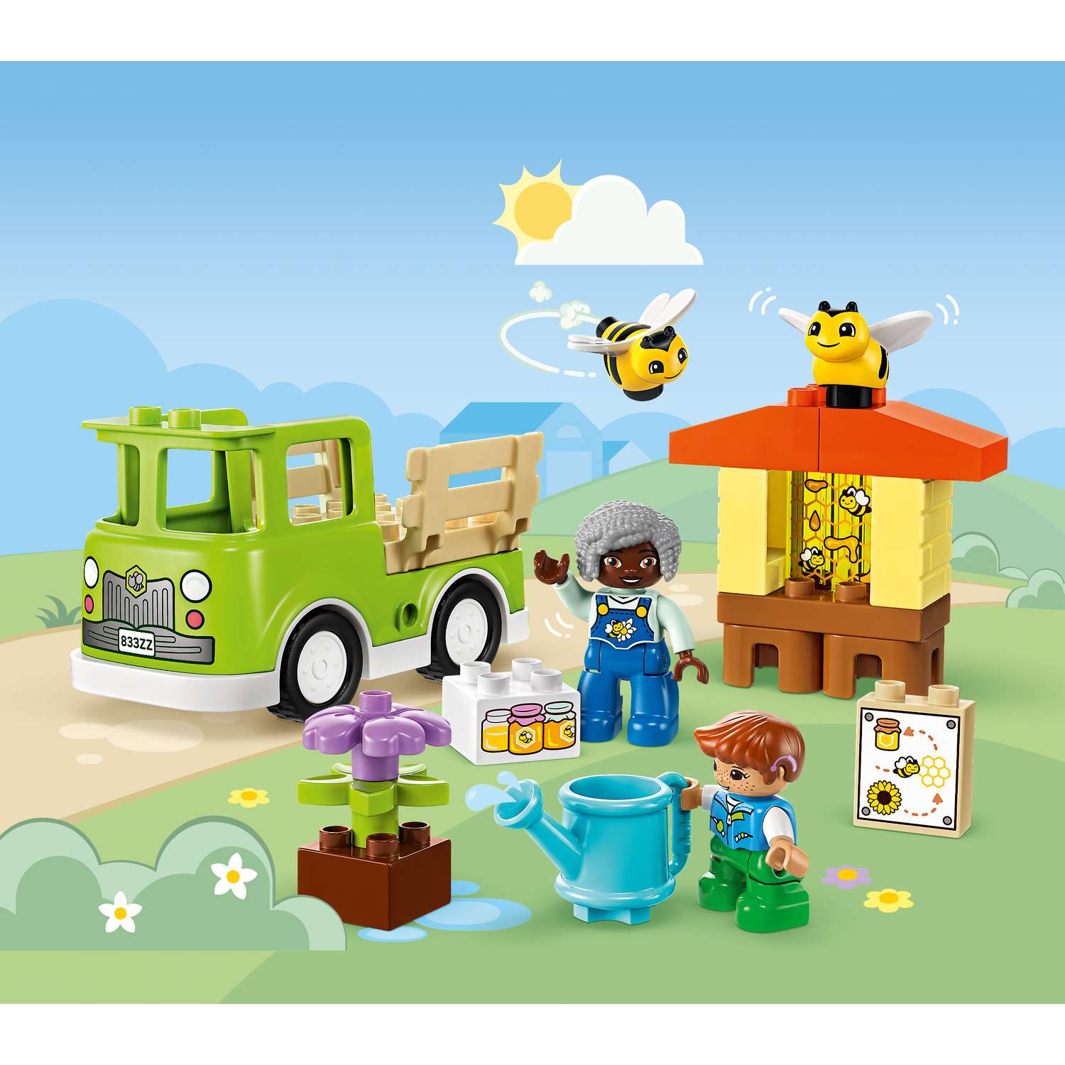 Конструктор LEGO DUPLO Уход за пчелами и ульями 22 дет. - фото 10