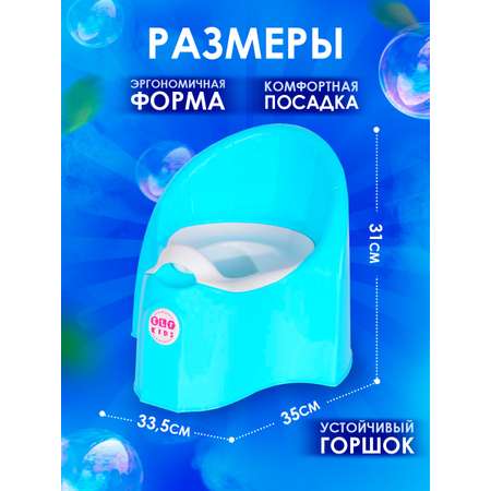 Горшок детский elfplast Junior бирюзовый