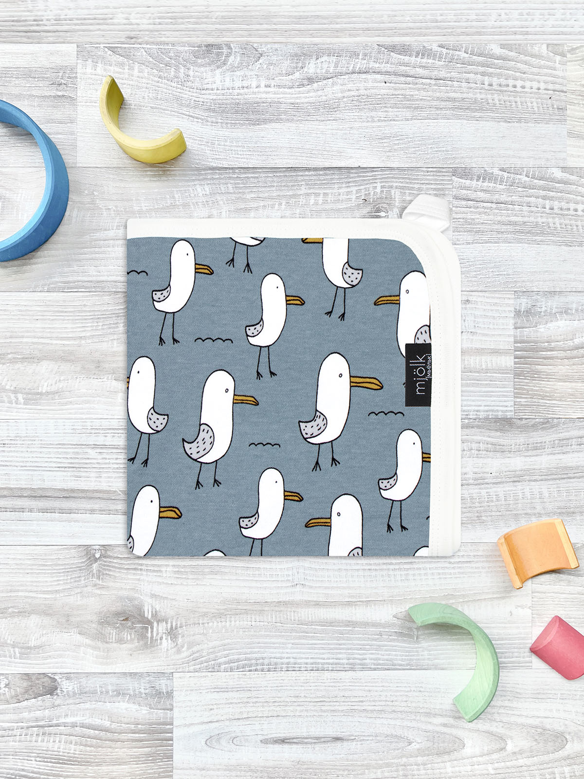 Плед Mjolk Чайки 80 x 120 см хлопок - фото 1