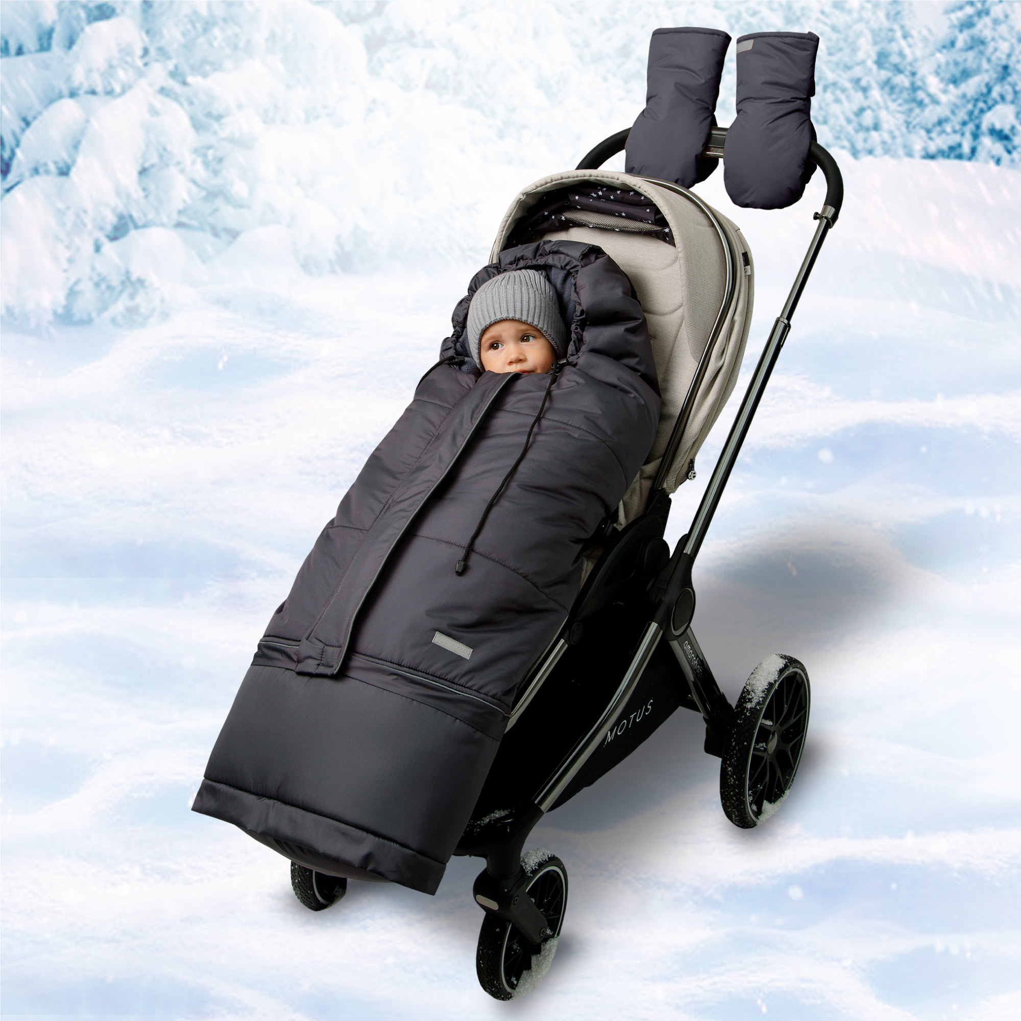 Конверт в коляску Amarobaby Frost Трансформер - фото 17