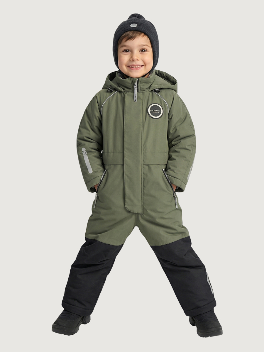 Изображение товара Детский зимний комбинезон NIKASTYLE 122 мембрана TEFLON водонепроницаемый утепленный для мальчика