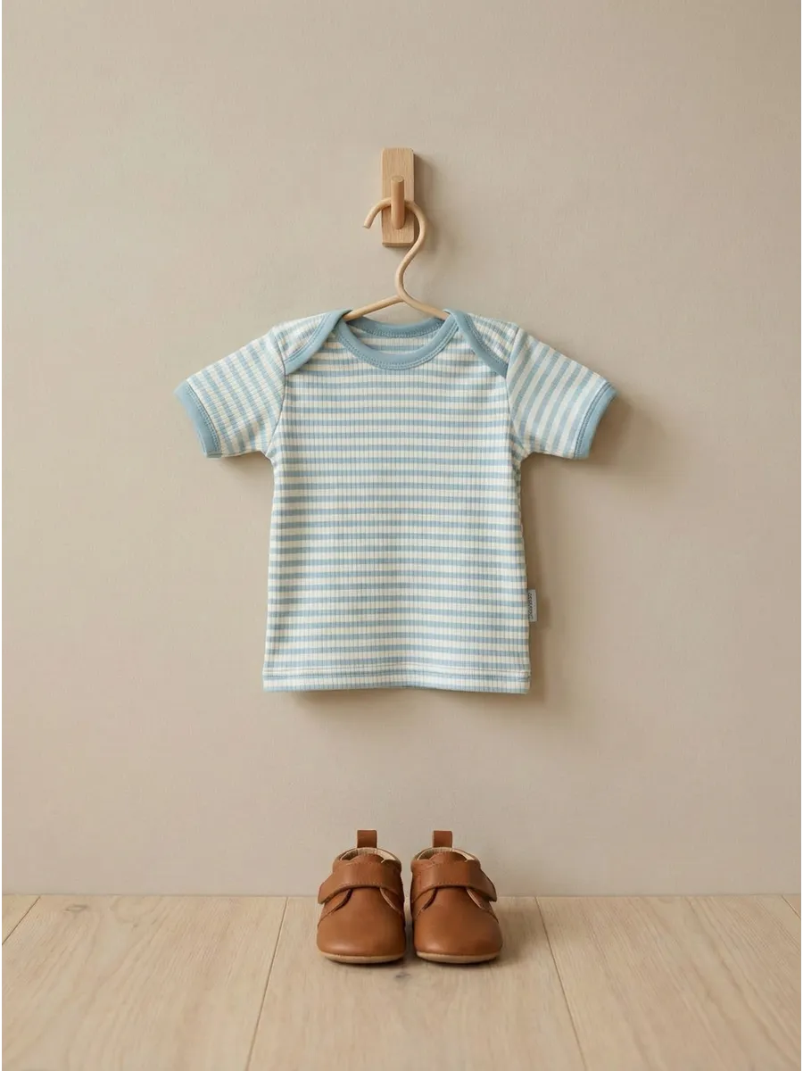 Футболки 3 шт Супер Пупс нбр/3пр/футб/голубыерыбки - фото 9