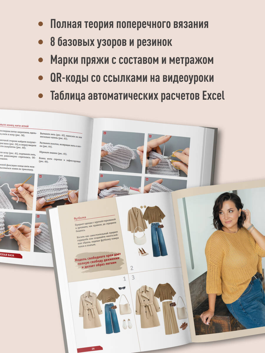 Книга БОМБОРА ПОПЕРЕЧНОЕ ВЯЗАНИЕ. Полный гардероб в стиле ОВЕРСАЙЗ - фото 3