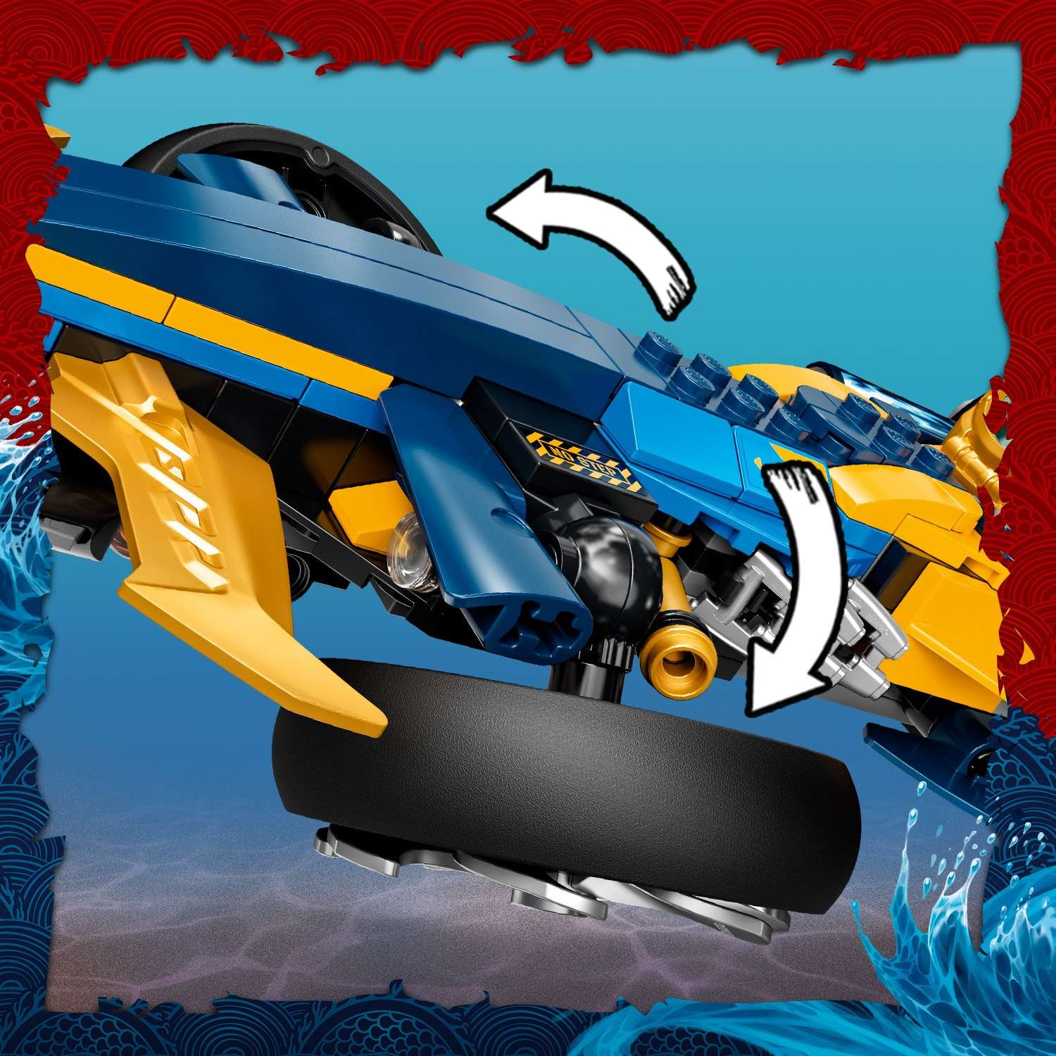 Конструктор LEGO NINJAGO Спидер-амфибия ниндзя блочный - фото 10