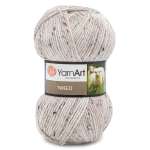 Пряжа YarnArt Tweed смесовая 100 г 300 м 220 белый 5 мотков