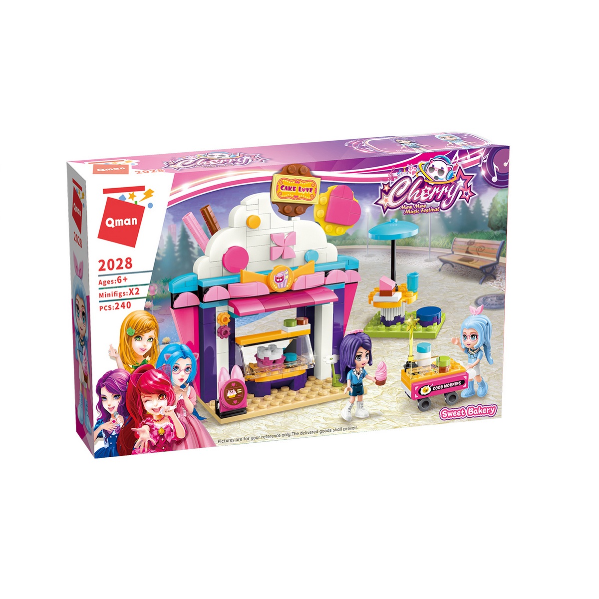 Конструктор QMAN Розовый мир Любимая пекарня - фото 2