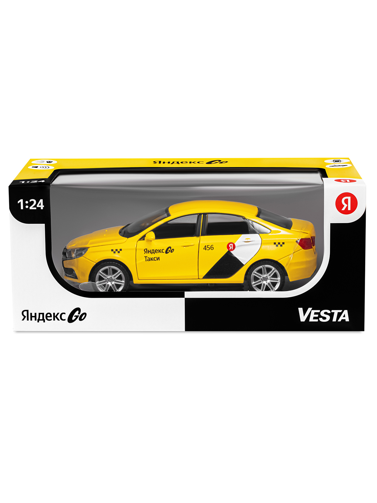 Автомобиль Яндекс GO LADA Vesta Такси озвучено Алисой 1:24 JB1251345/Яндекс GO - фото 27