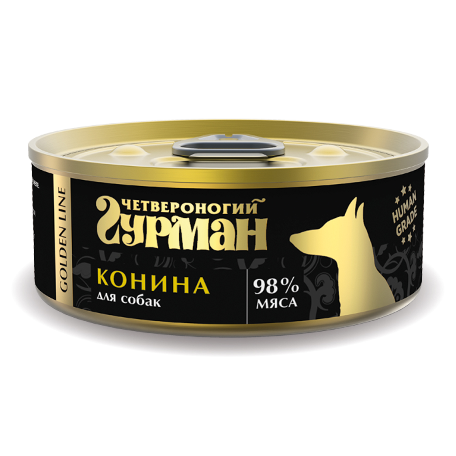 Корм для собак Четвероногий Гурман 100г Golden конина натуральная в желе - фото 1
