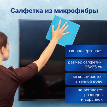Чистящий набор Brauberg для экранов всех типов и оптики комплект салфетка и спрей 100 мл