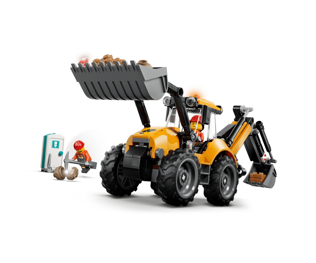 Конструктор LEGO City Желтый экскаватор-погрузчик 301 дет. - фото 4