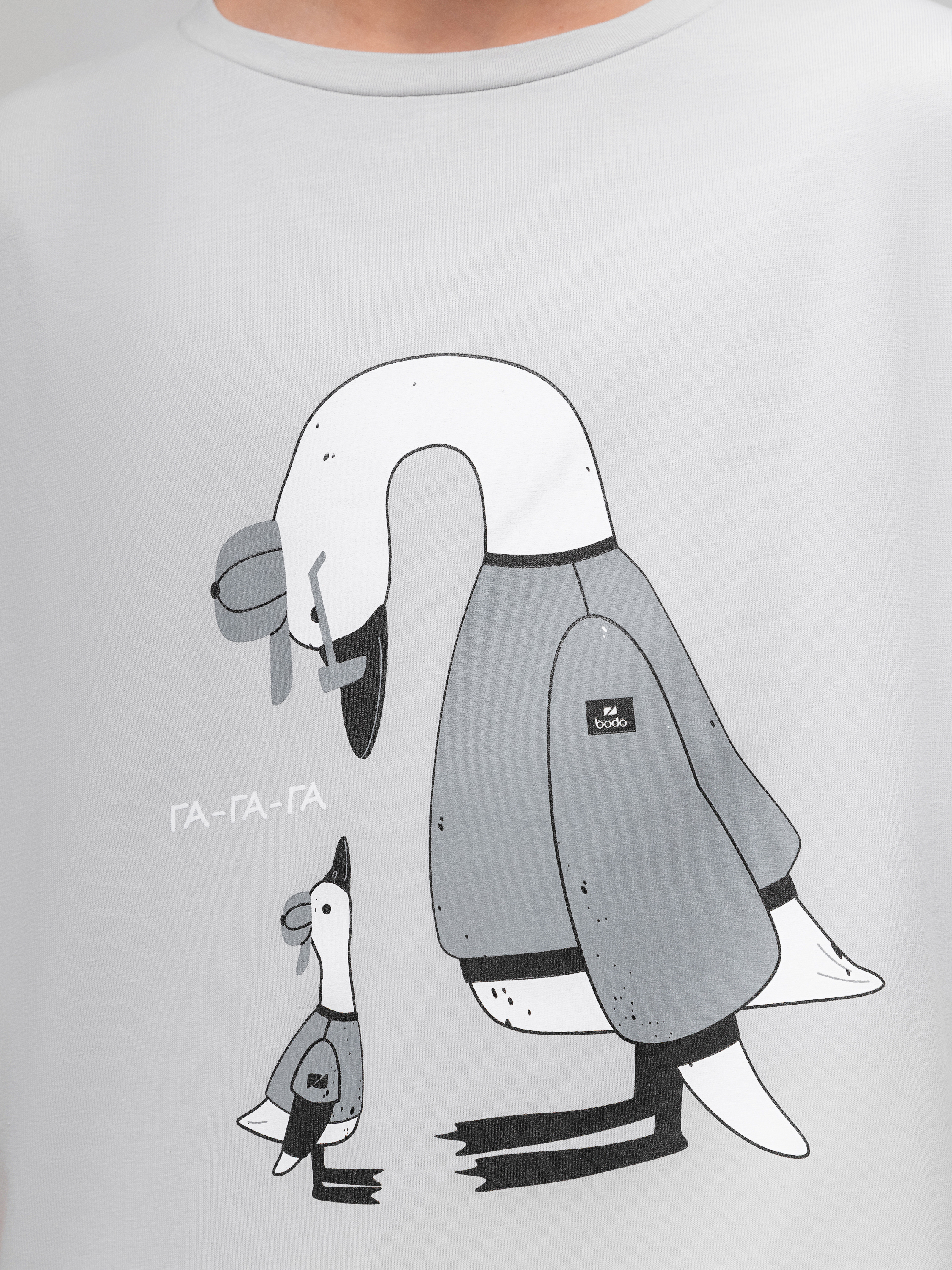 Футболка Bodo 4-435MU_серый - фото 5