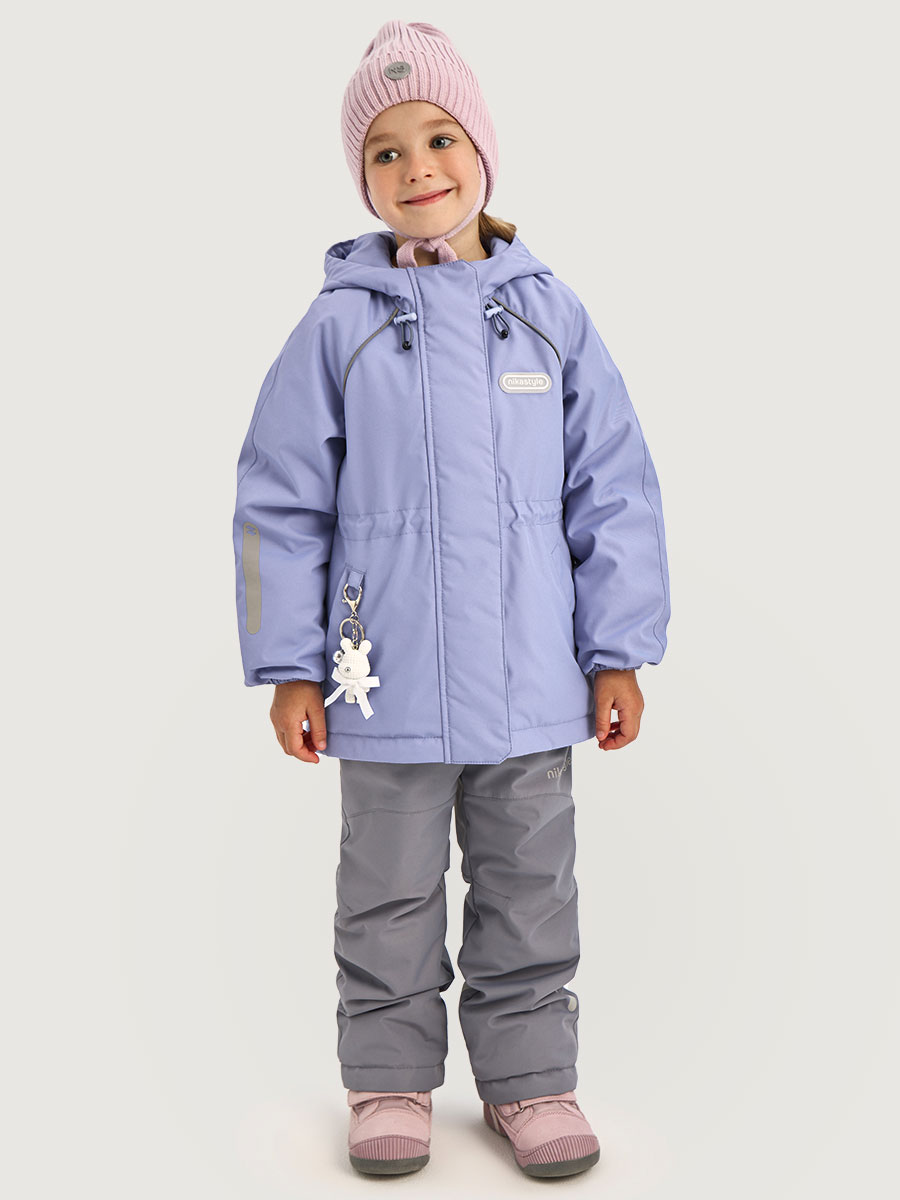 Костюм NIKASTYLE 7м1826 лаванда/светло-серый - фото 1