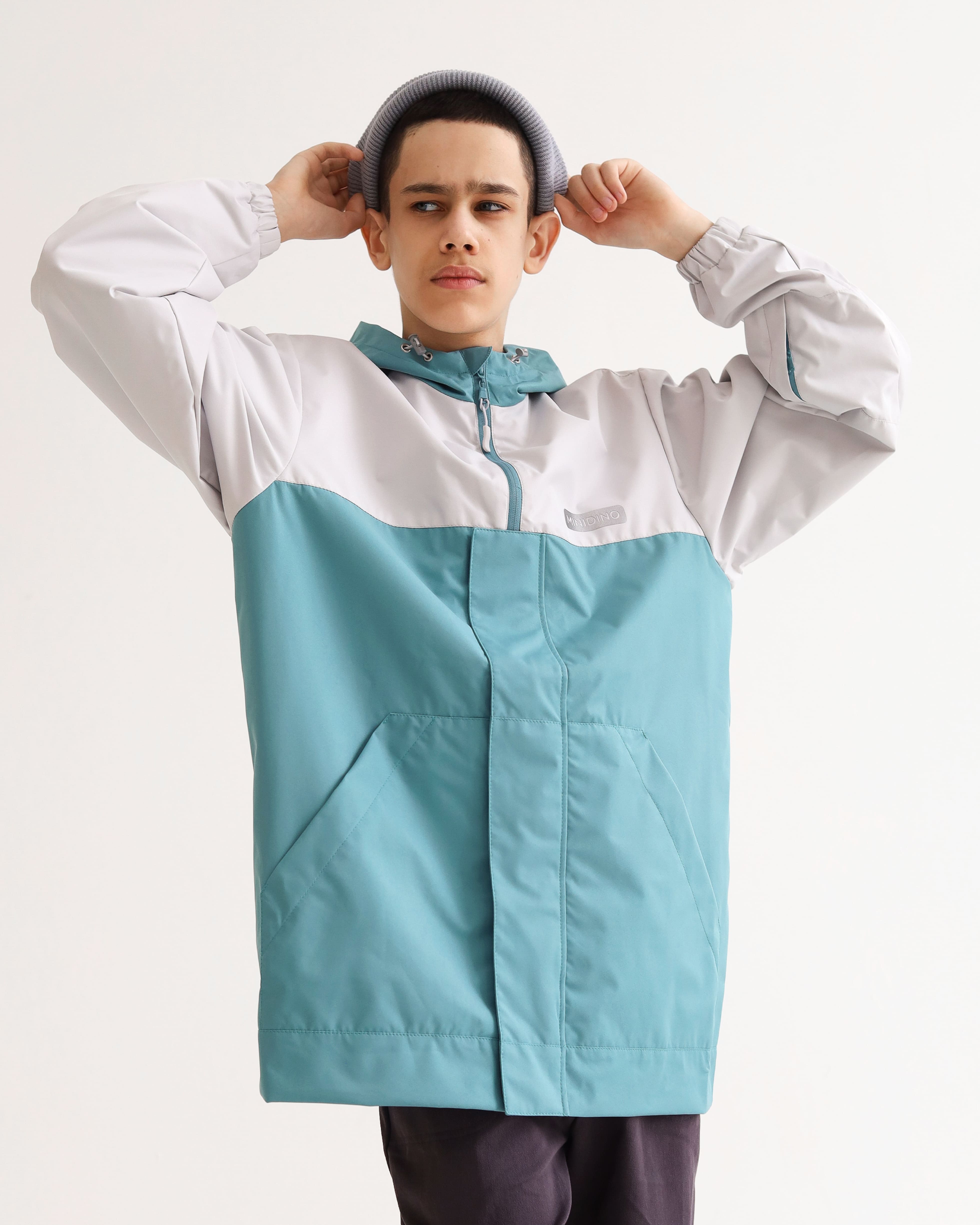 Изображение товара Демисезонная ветровка MiniDino 122 для мальчиков и девочек водо- и ветрозащита