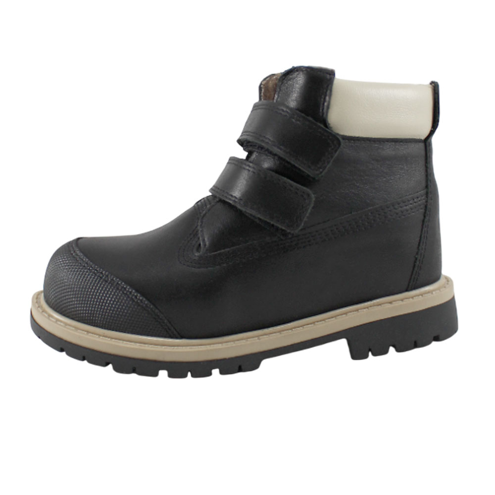 Ботинки BEST.A L505Z-SV BEST.A Ботинки для мальчика,черная кожа - фото 1