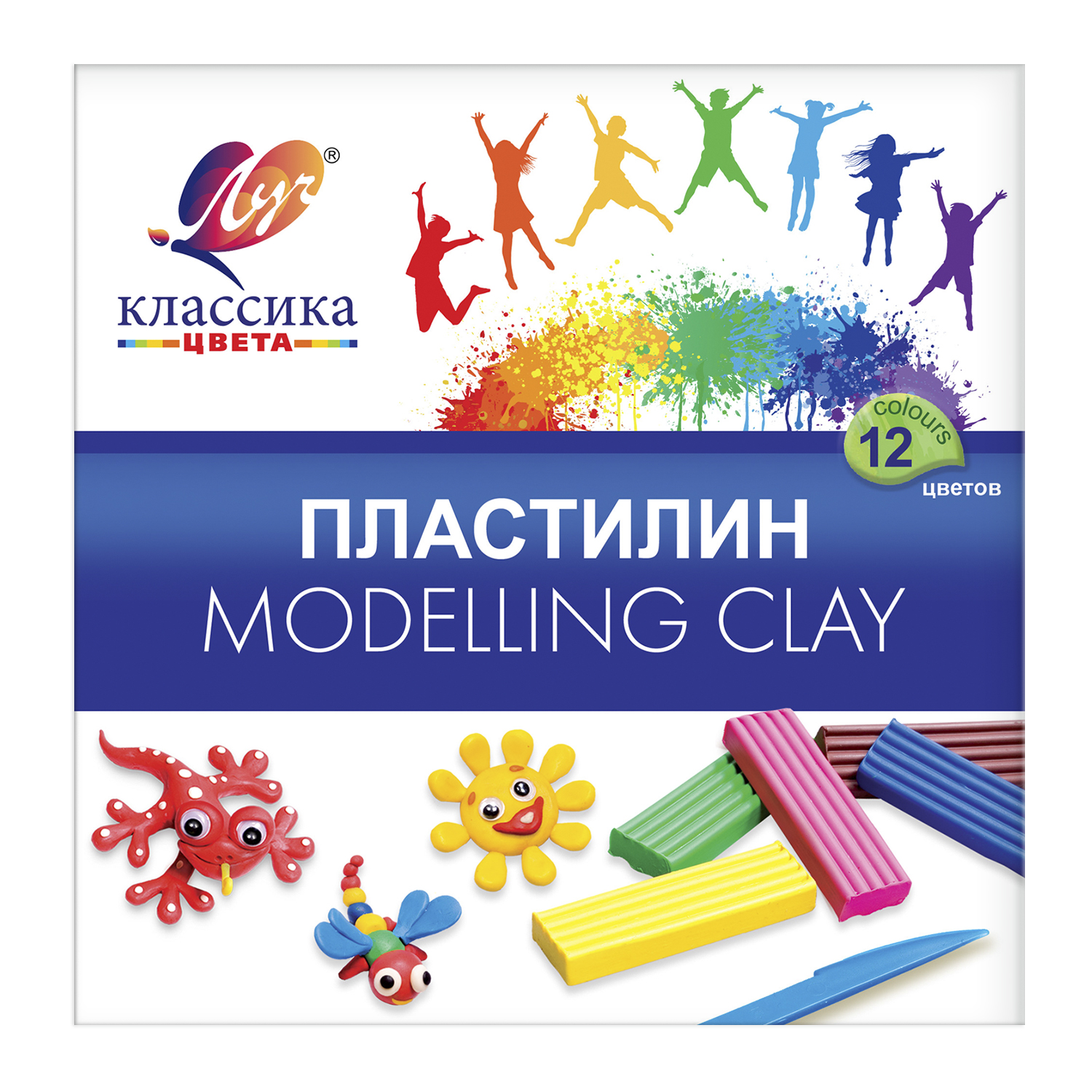 Пластилин Луч 12 цв. - фото 1