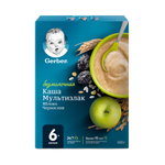 Каша Gerber безмолочная мультизлаковая яблоко-чернослив 180г с 6 месяцев