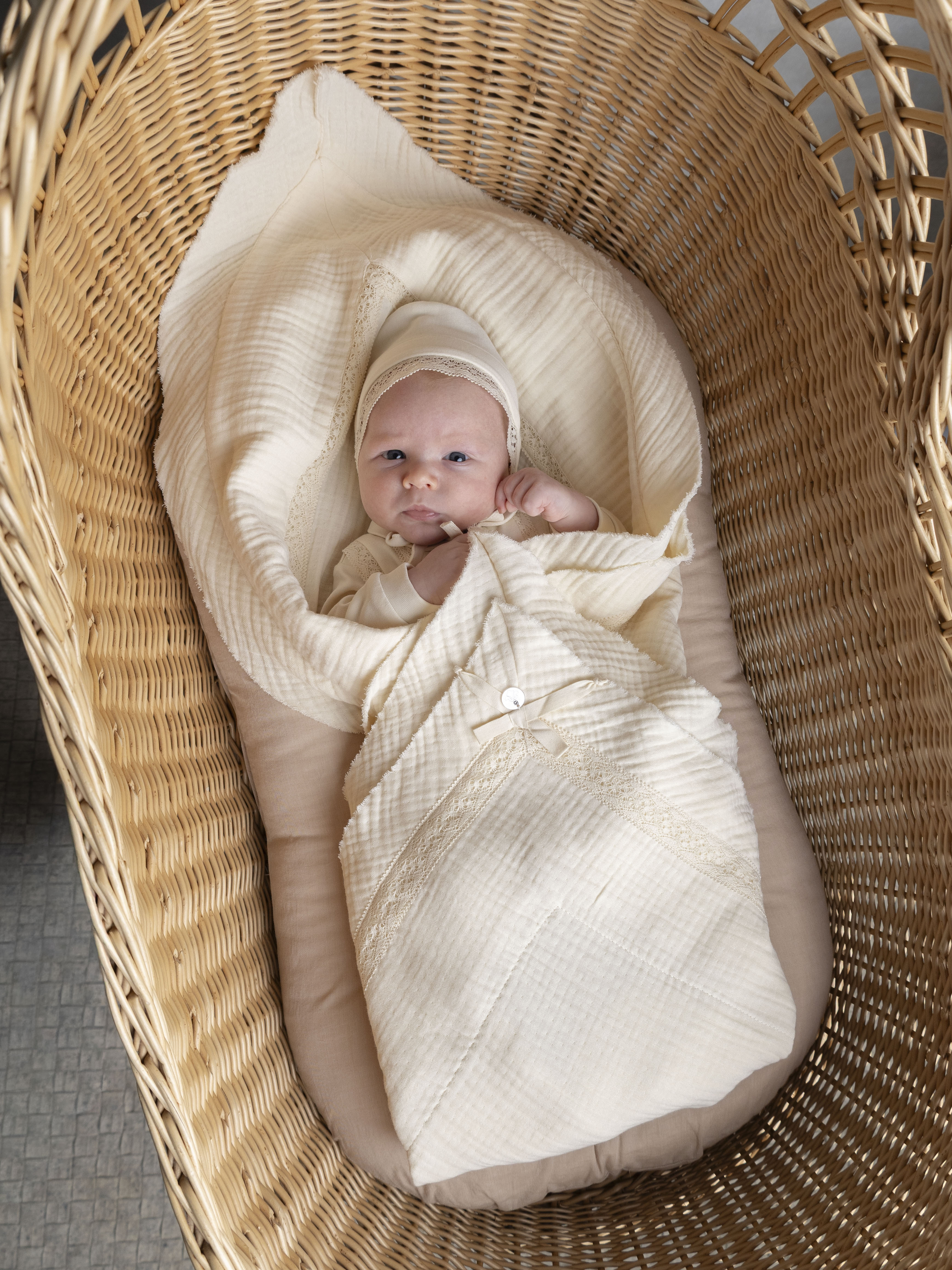 Плед НаследникЪ Выжанова муслиновый на выписку 95 x 95 см хлопок - фото 9