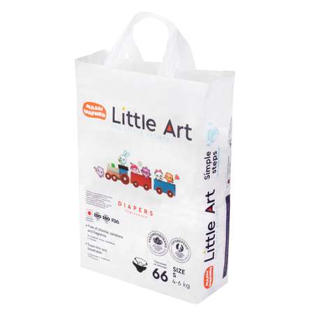 Подгузники Little Art S (4-6 кг) 66 шт.