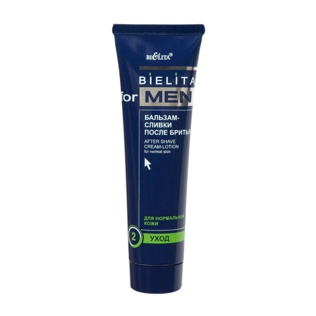Бальзам после бритья БЕЛИТА bielita for men сливки для нормальной кожи 100 мл - фото 1
