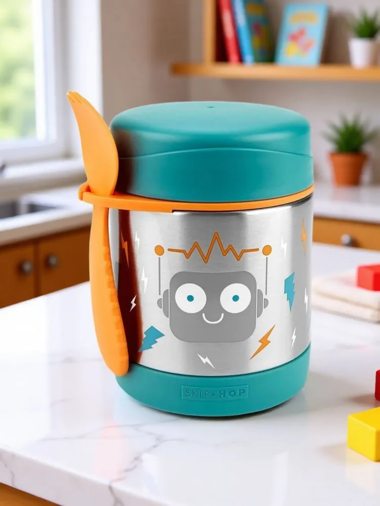 Термос Skip Hop со столовым прибором Робот - фото 1