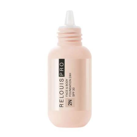 Тональный крем RELOUIS pro face body foundation 24h spf30 тон 2n средний нейтральный 30 мл