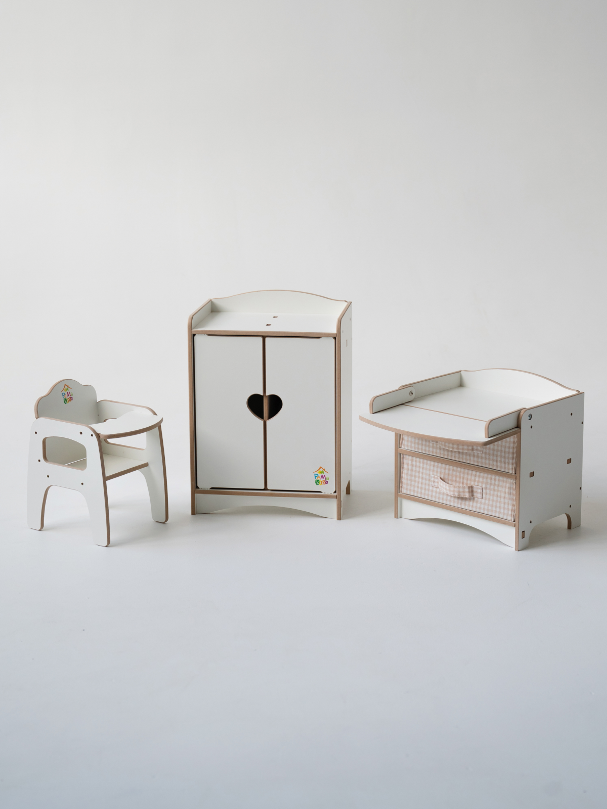 Аксессуар для кукол Pema kids шкаф, кукольный интерьер 475736 Комод кукольный (Белый) ЛМДФ - фото 14