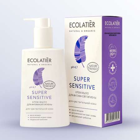 Крем-мыло для интимной гигиены Ecolatier Super Sensitive для чувствительной кожи 250 мл
