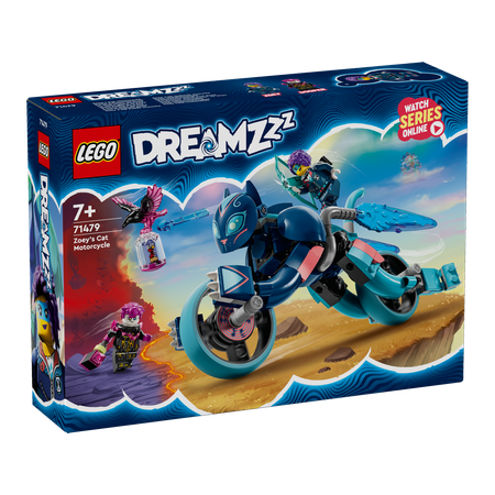 Конструктор LEGO DREAMZzz Мотоцикл-кошка Зои блочный