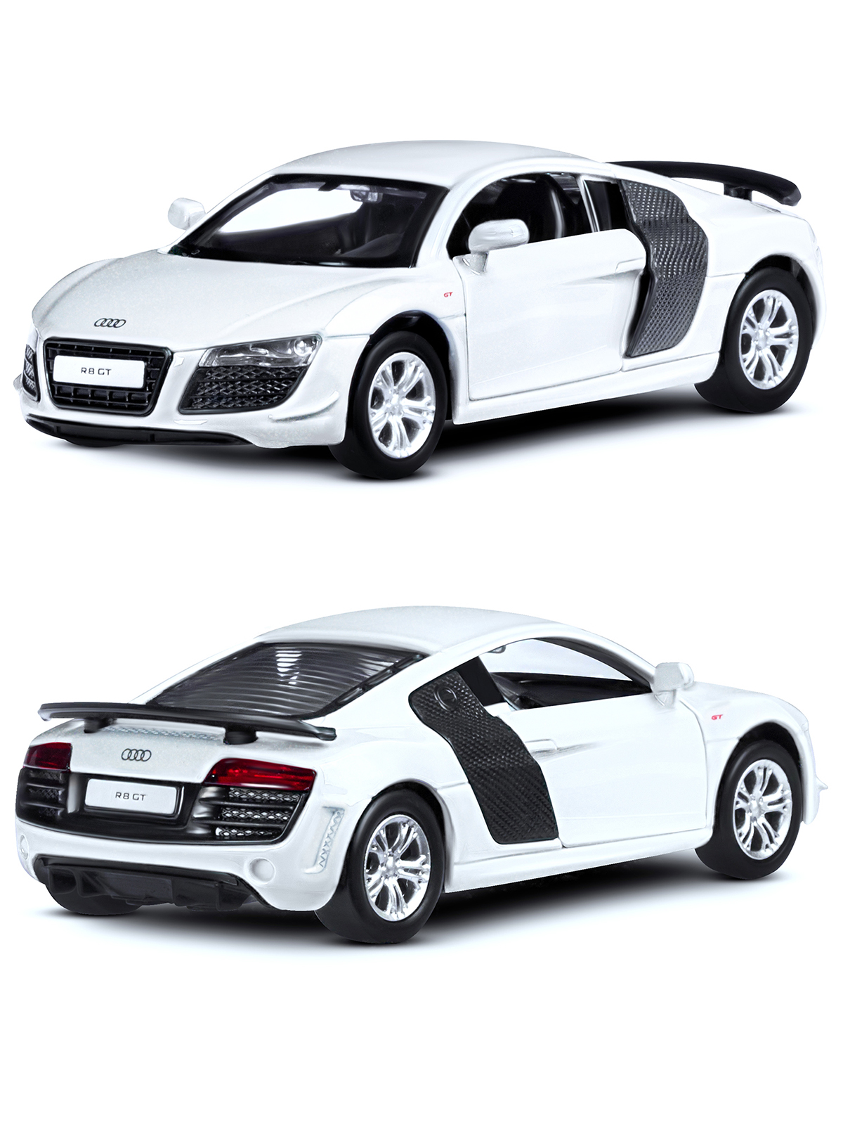 Автомобиль АВТОпанорама Audi R8 GT 1:43 JB1251264 - фото 10