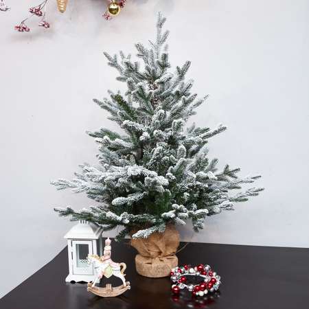 Елка искусственная BINOSHE настольная Grele заснеженная 90 см