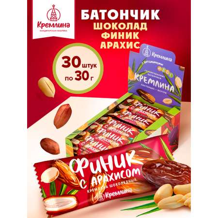 Батончик Кремлина Финик с арахисом 30 шт по 30г