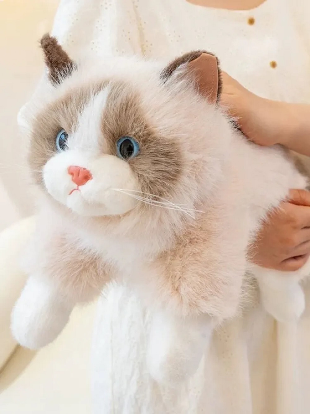 Мягкая игрушка ТОТОША котик плюшевый со звуком 40 см - фото 3