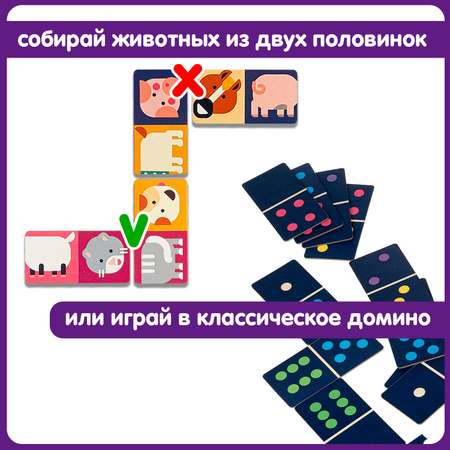 Настольная игра Bondibon домино Рожки да ножки