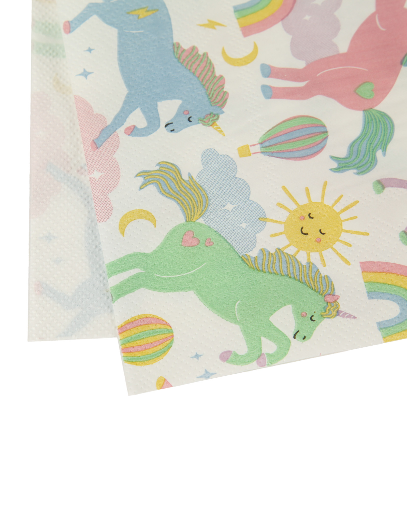 Салфетки Yotoy Единороги 16шт 3 слоя 33*33см - фото 4