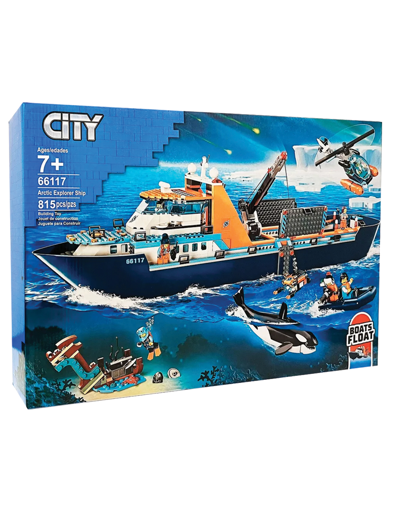 Конструктор Madliani Корабль Исследователь Арктики 815 дет. - фото 6