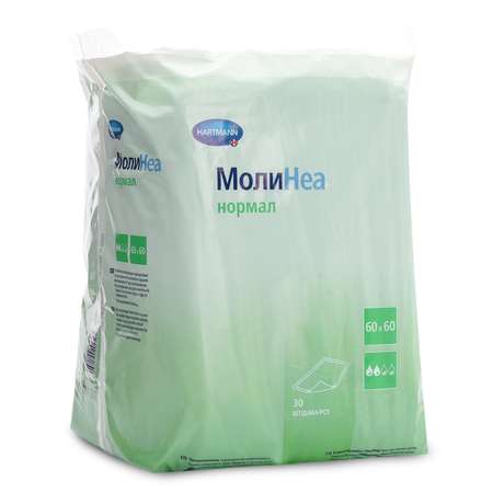 Пелёнки одноразовые Molinea 60х60 см 30 шт.