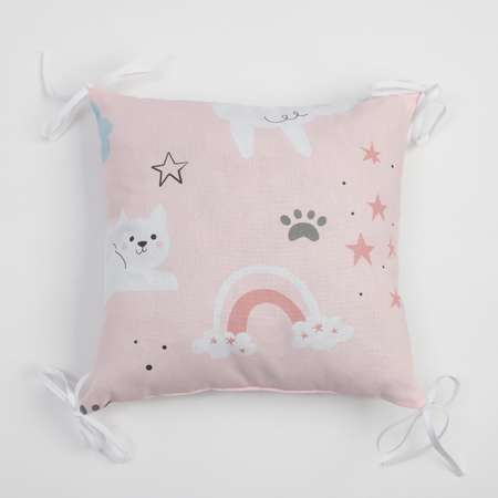 Бортики в кроватку Крошка Я Sweet cats 35х35 см - 8 шт