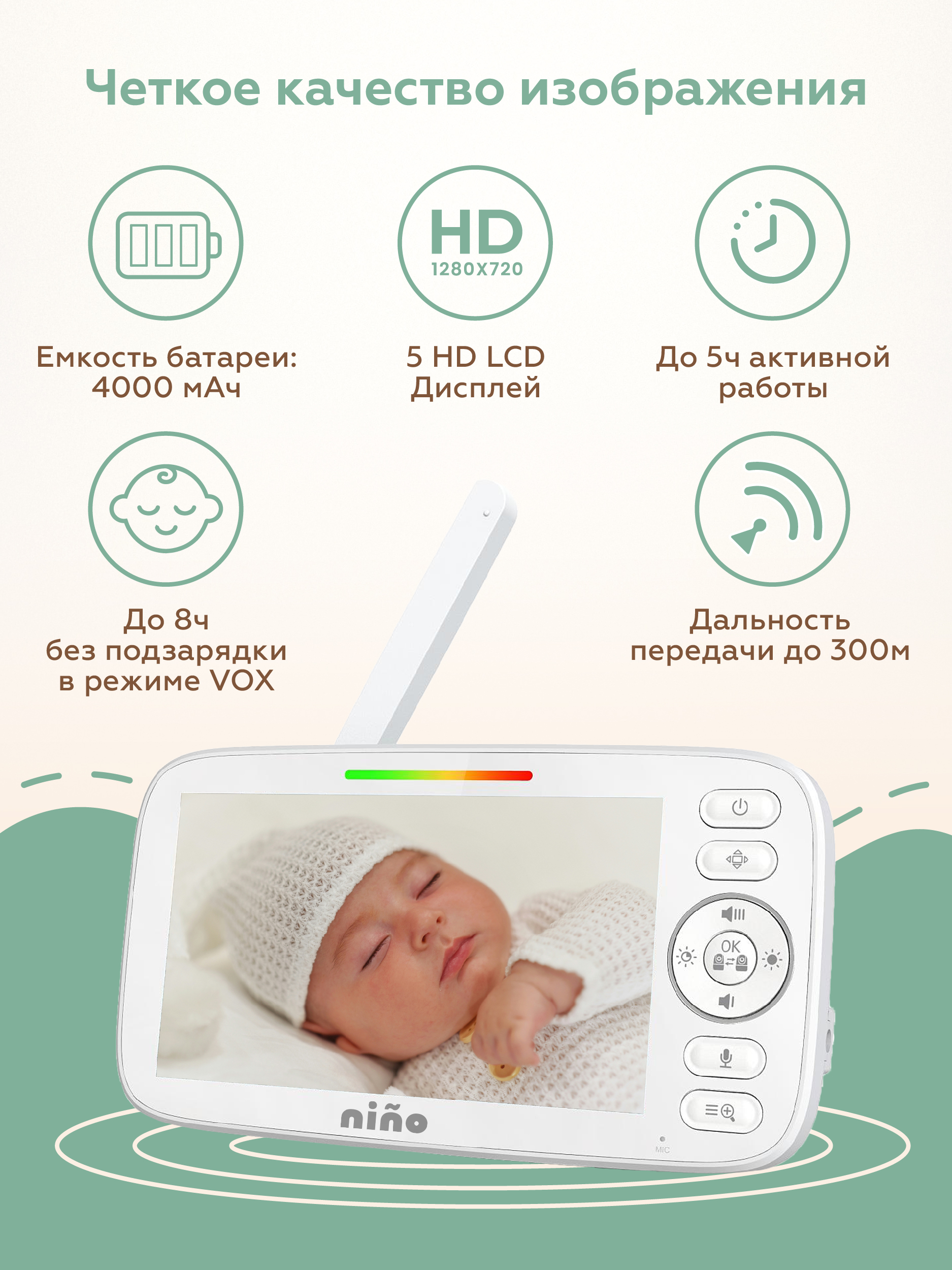 Видеоняня nino SM530Q - фото 3