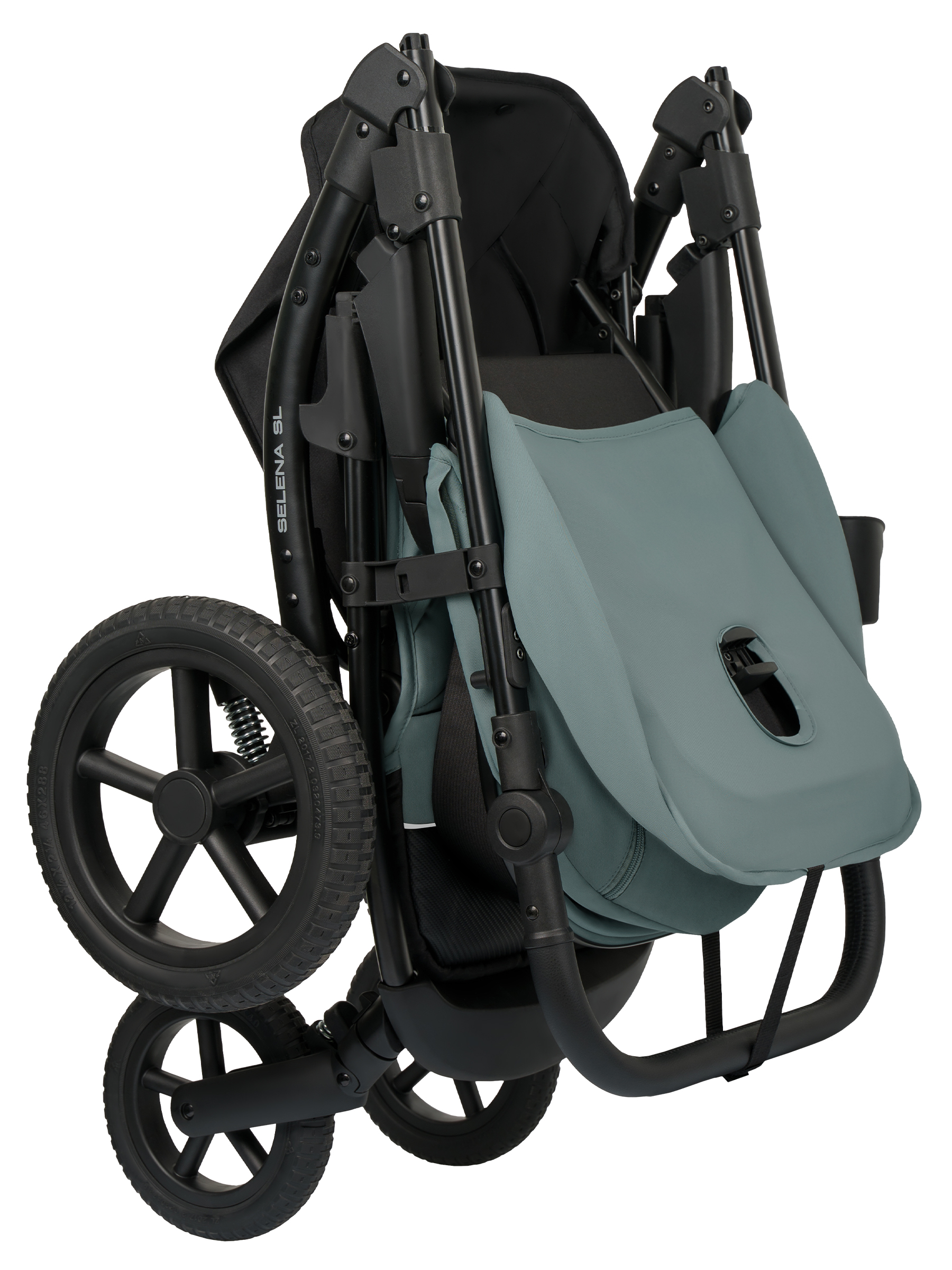 Коляска прогулочная JOVOLA Selena SL, всесезонная зеленый - фото 43