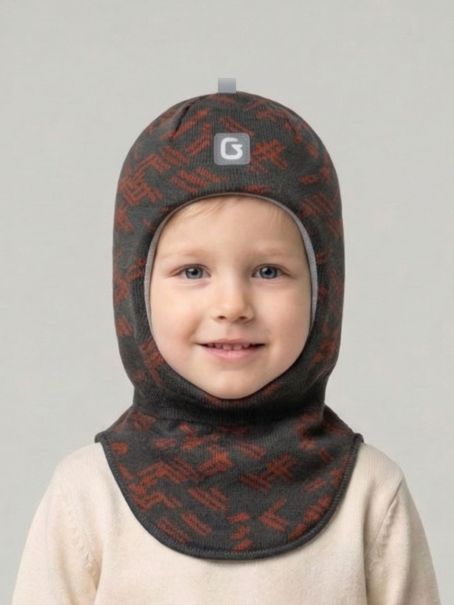 Шапка-шлем GUSTI GW25AC1206B-BROWN - фото 1